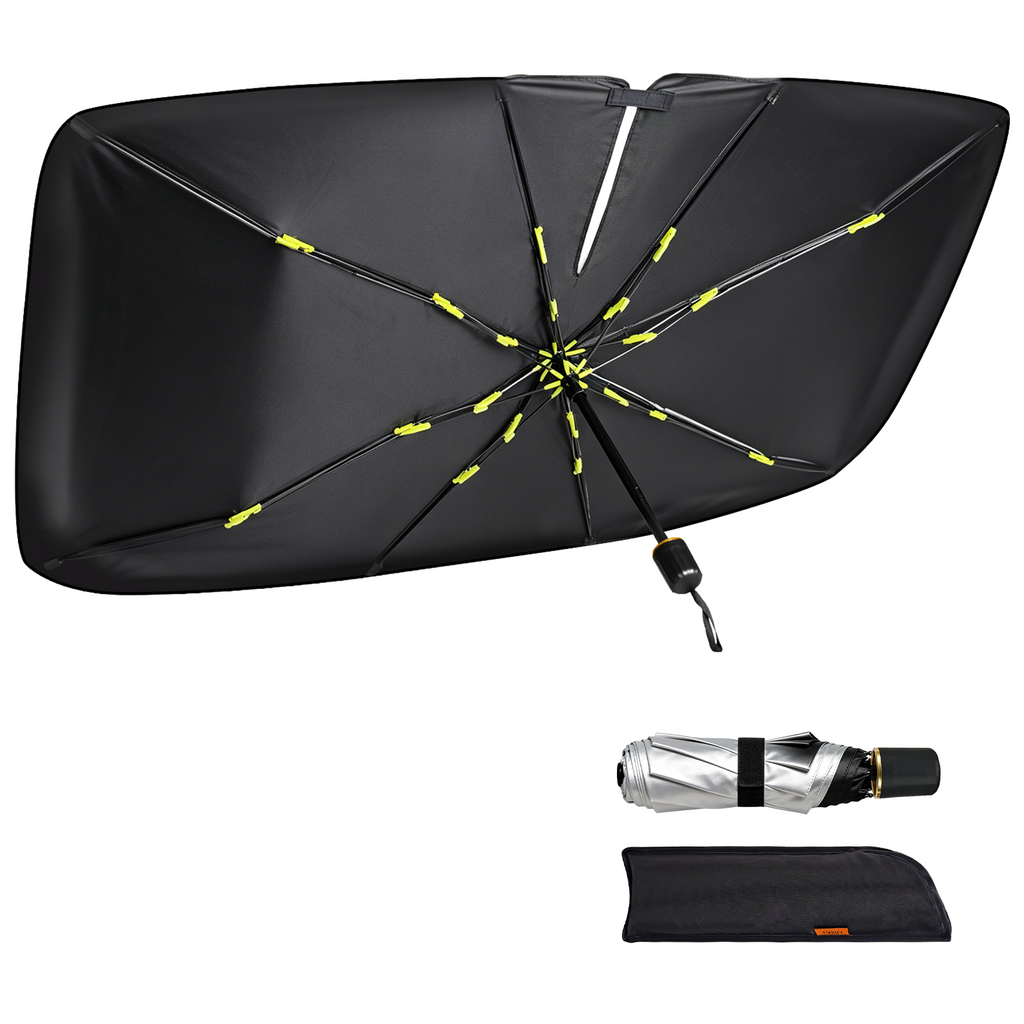 LASILI Car Windshield Sun Shade Umbrella Blocks UV Heat & Protects Interior