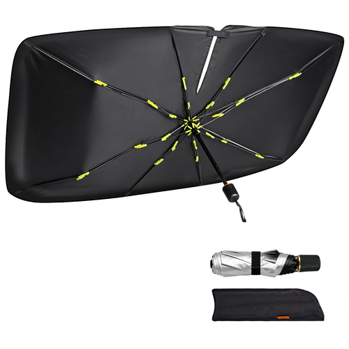LASILI Car Windshield Sun Shade Umbrella Blocks UV Heat & Protects Interior