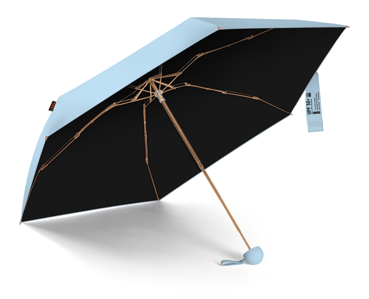 LASILI F3 MINI Travel Umbrella with UV Protection, Sun & Rain, 39" Arc