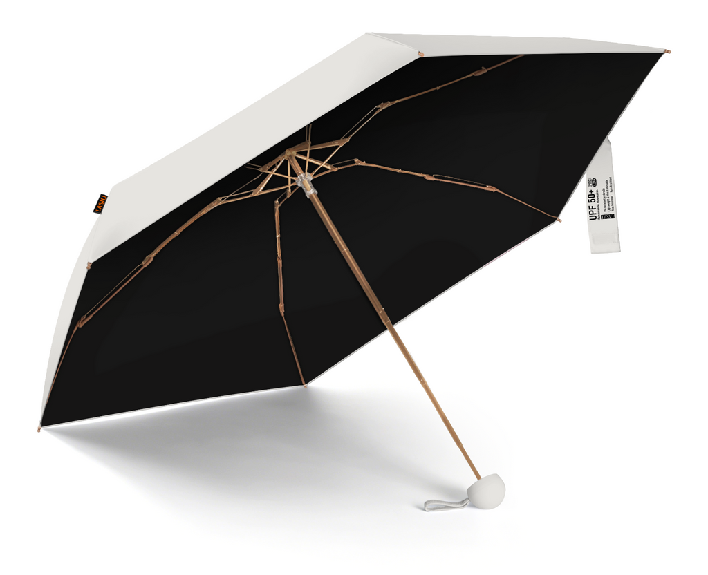 LASILI F3 MINI Travel Umbrella with UV Protection, Sun & Rain, 39" Arc