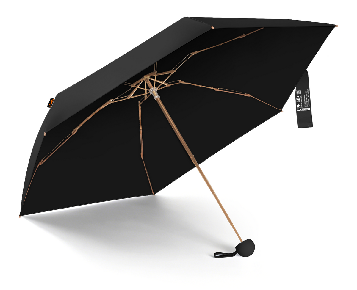 LASILI F3 MINI Travel Umbrella with UV Protection, Sun & Rain, 39" Arc
