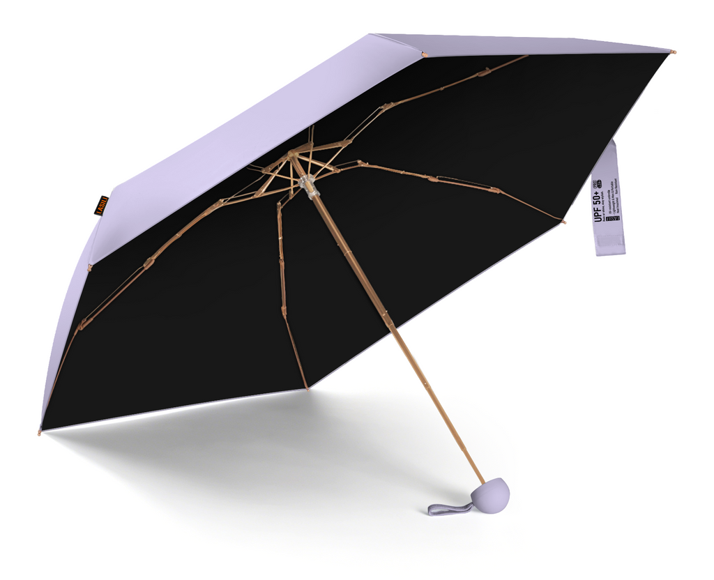 LASILI F3 MINI Travel Umbrella with UV Protection, Sun & Rain, 39" Arc