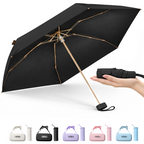 LASILI F7 MINI UPF 50+ Travel Umbrella with UV Protection, Sun & Rain
