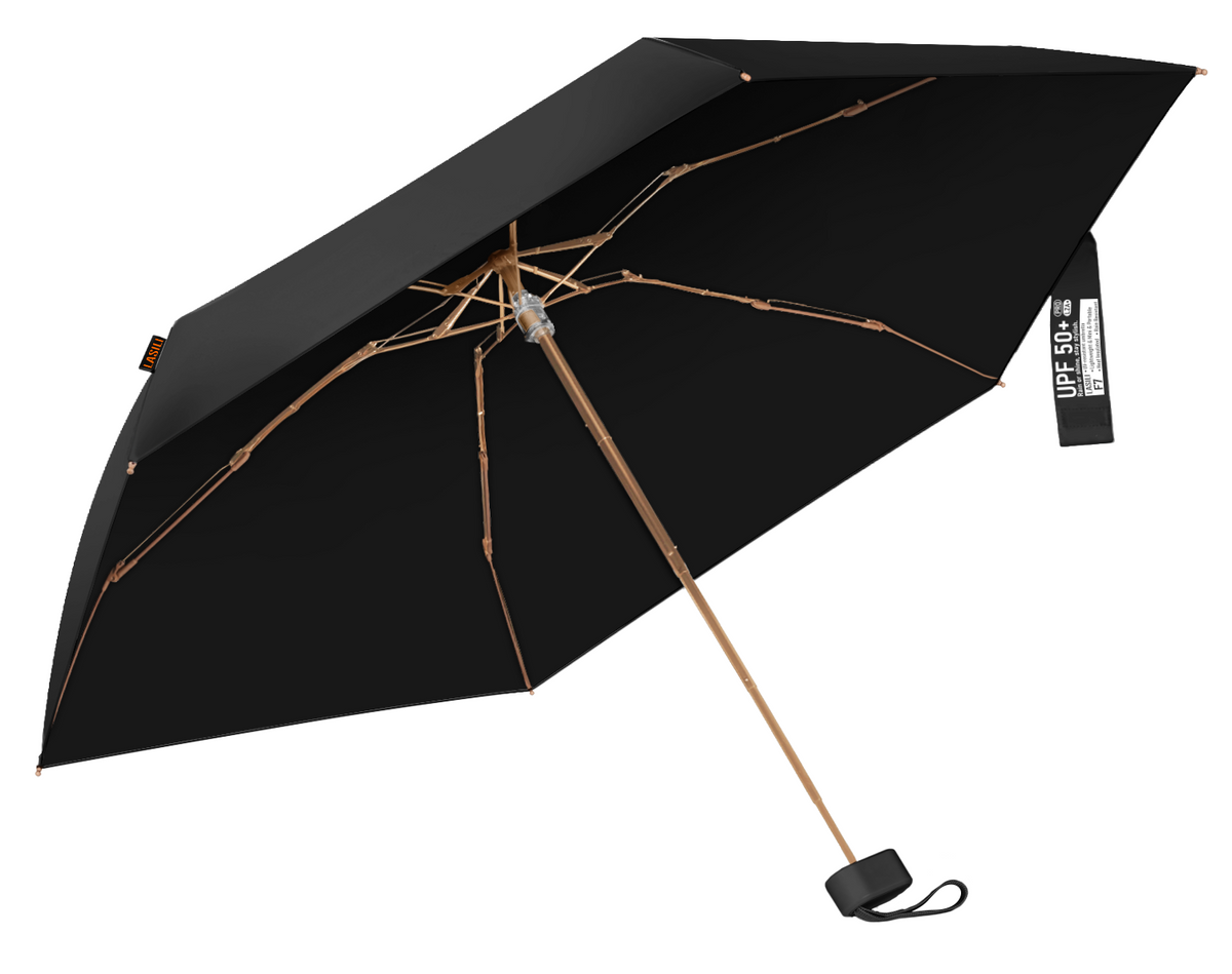 LASILI F7 MINI UPF 50+ Travel Umbrella with UV Protection, Sun & Rain