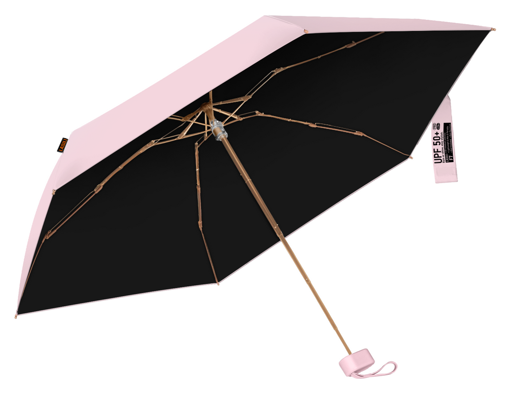 LASILI F7 MINI UPF 50+ Travel Umbrella with UV Protection, Sun & Rain