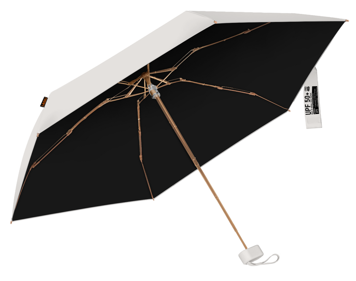LASILI F7 MINI UPF 50+ Travel Umbrella with UV Protection, Sun & Rain